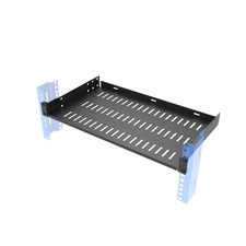 1U 19 Inch Universal Vented Cantilever Server Rack Shelf 10 Inch Deep picture