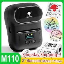 Phomemo M110 Printer Bluetooth Label Maker Machine Portable Thermal Printer Lot picture