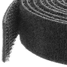 StarTech HKLP25 25 ft Hook-and-Loop Cable Tie Black Cut-to-Size picture