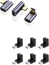 ELUTENG 90 Degree USB Adapter 6 Pack Right Angle USB 3.0 Adapter with 3 Pack 90 picture