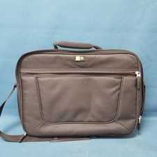 Case Logic Black Woven Canvas Laptop Case W/Shoulder Strap 10/14/55 EUC  picture