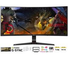 LG 34UC89G-B 34-Inch 21:9 Curved UltraWide IPS Gaming Monitor with G-SYNC - NEW picture