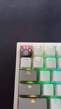 Cat Paw Keycap Shine Through Gray Squishy Mechanical Keyboard Cute Backlit picture