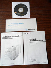 ** New Unused ** SONY DRU-V202A DRU-V204A DVD/CD Software Driver Manuals picture