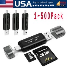Card Reader USB 3.0 To SD Micro TF Memory Card Adapter PC Laptop Accessories Lot picture