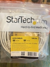 3 PACK 10 FT White CAT6 ETHERNET CABLE NETWORK RJ45 STARTECH N6PATCH10WH NEW picture