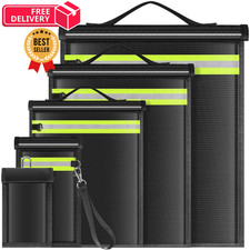 Lulrsay 5 Pack Faraday Bags EMP 5 XS-XL(Up to Laptop), Black picture