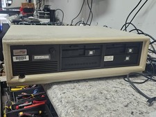 Vintage Compaq Deskpro 286 AT PC Computer Complete w/Drives & Cards Powers/Posts picture