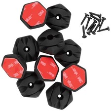 Klein Tool Self-Adhesive Cable Mounting Clips with 3 Slots (10 Pack) picture