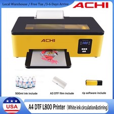 ACHI A4 DTF Printer Machine For Epson L800 Head Direct to Transfer Film CMYKW+W picture