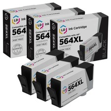 LD Compatible 564XL CB684WN HY Black Ink Cartidge Set of 3 for HP 7510 B109 7520 picture