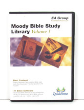 QuickVerse E4 Moody Bible Study Library Vol. 1 PC Software Tested Works picture