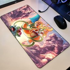 Mega Charizard vs Venusaur Mouse Pad Fire vs Grass Pokémon Desk Mat Accessories picture