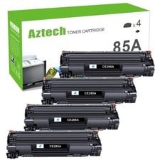 4x CE285A 85A BLACK Toner Cartridge for HP LaserJet Pro P1102W M1212 M1139 P1006 picture