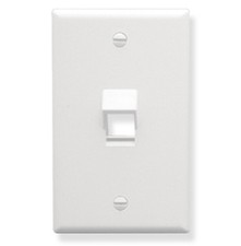 ICC FACEPLATE ANGLED 1-GANG 1-PORT WHITE IC107DA1WH UPC 633758014861 picture