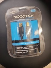 Nexxtech 6ft. Hi-Speed USB 2.0 Gold Plated Cable,12A08, G18-0000030-02 picture