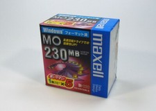 5x Unopened Maxell 3.5inch 230MB Rewritable MO Disk picture