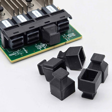 (12 Pack) SFF 8643 Mini SAS LSI HBA Card Internal Female Dust Plug Port Cover picture