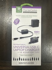 ReTrak 67W Retractable Universal USB-C Laptop Charger + 14 Adapter  New picture