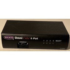 Belkin OmniCube F1D092 4 Port External KVM Switch PS/2 no adapter picture