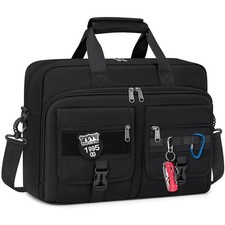 Tactical Laptop Bag 17.3 Inch Laptop Briefcase Men Business Computer Bag Larg... picture