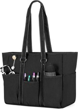 Nurse Tote Bags, Nurse Bag with Padded Laptop Sleeve and Mutiple Pockets for Wor picture