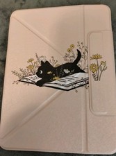 New Cat Book Cover Tablet Case Magnetic Close picture
