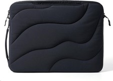 Black 14 Inch Laptop Case Sleeve for MacBook Pro, Dell, HP, Lenovo, Asus, 360° P picture