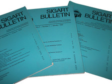 SIGART BULLETIN ARTIFICIAL INTELLIGENCE 1992 VINTAGE RARE LOT OF 3 PCS picture