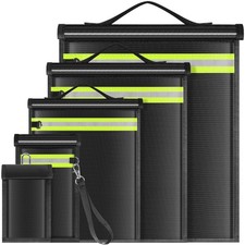 Lulrsay 5 Pack Faraday Bags EMP 5 XS-XL(Up to Laptop), Black picture