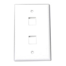 StarTech.com Dual Outlet RJ45 Universal Wall Plate White (plate2wh) picture