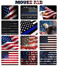 New Mousepad ~ American Flag USA Patriotic Mouse Pad Laptop Computer Gaming pad picture