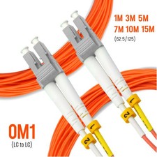 Startech FIBSTST1 1M MULTIMODE FIBER OPTIC CABLE OM1 ST/ST 10G LSZH FIBER CABLE picture