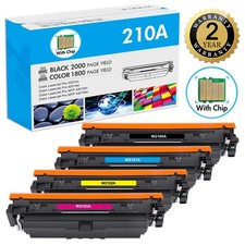 4PK W2100A Toner Fits HP 210A LaserJet Pro 4201dn 4201dw MFP 4301fdn [WITH CHIP] picture