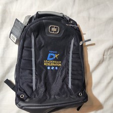 Original Ogio Pursuit Black Backpack Logo Embroidered picture