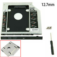 New 12.7 mm For SATA 2nd SSD HDD Hard Drive Caddy Tray CD DVD-ROM Optical Bay US picture