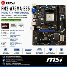 MSI FM2-A75MA-E35 AMD Motherboard Socket FM2 Micro ATX mATX Tested Working picture