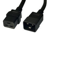 1FT-15FT C19 C20 AC Power Cord Extend Cable 14 AWG 15A 250V Sever Router Network picture