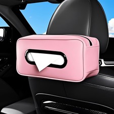 HOLDCY Car Tissue Holder - Universal Soft PU Faux Leather Box with Quick-Rele... picture