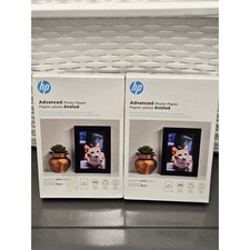 HP Advanced Photo Paper 4x6 Glossy 100 Sheets Q6638A Lot of 2 picture