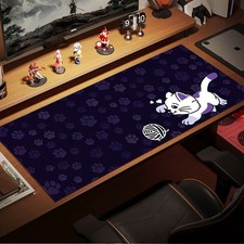 1pc Purple Background Cat Playing Ball Pattern Durable Extra Large Non-Slip Ru picture