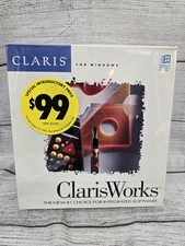 Clarisworks For Windows SEALED 1990 Floppy picture