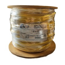2-Cat5E, 2-RG6/U QUAD YELLOW Jkt ETL or UL Listed CM 350MHz SPOOL 500' picture