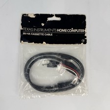 Texas Instruments TI-99/4A Home Computer Cassette Cable - Brand New, Sealed picture