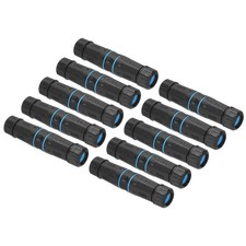 10Pcs Waterproof RJ45 Coupler Dual Head IP68 Ethernet LAN Cable Connector picture
