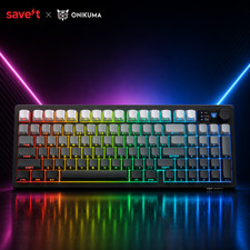 ONIKUMA MT902 Wireless Gaming Keyboard 2.4G Bluetooth Wired RGB LED PC Mac picture