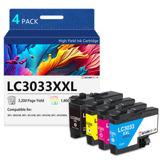 LC30334PKS Super High-Yield Ink, 1 Cartridge Each of Black Cyan Magenta Yellow picture