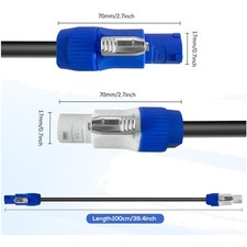 PowerCon Cable for Audio Equipment - 6FT, 5 Pack picture