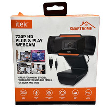 ITEK Smart Home - Plug & Play Webcam w/ Built-in Mic - 720P HD picture
