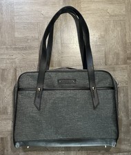 Samsonite Business Slim Brief Heathered Gray Soft Shell Tablet Pocket Handles picture